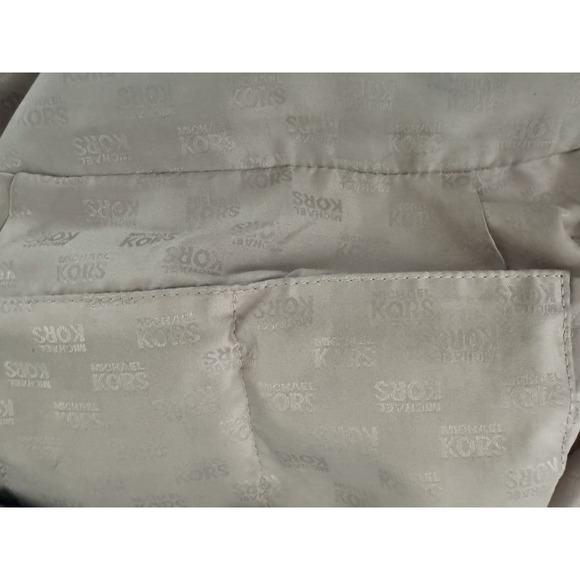 Michael Kors East-West Ring Tote Shoulder Bag Blue Pebbled Leather Tassel MK Tag - Picture 14 of 16